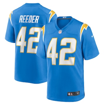 mens nike troy reeder powder blue los angeles chargers game 